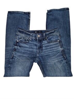 BKE Denim Aiden Straight Denim Men's Size 26X30 Blue Distressed Stretch